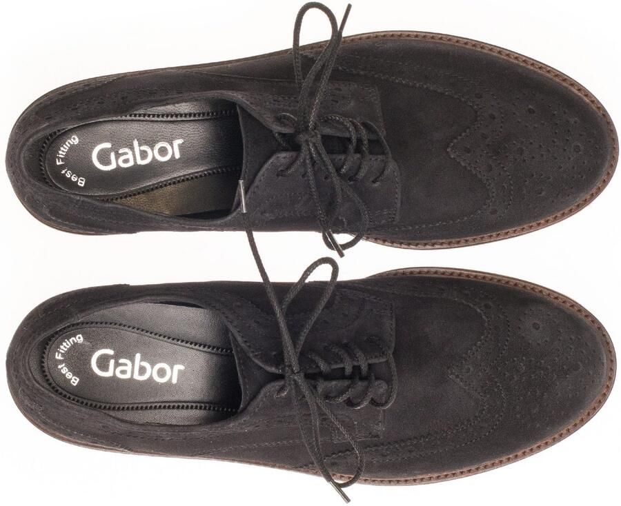 Gabor Veterschoenen met subtiele lyrische perforatie vrijetijdsschoen lage schoen veterschoen - Foto 4