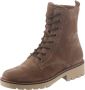 Gabor 736.1 Veterboots Laarzen Met Veters Dames Taupe - Thumbnail 3