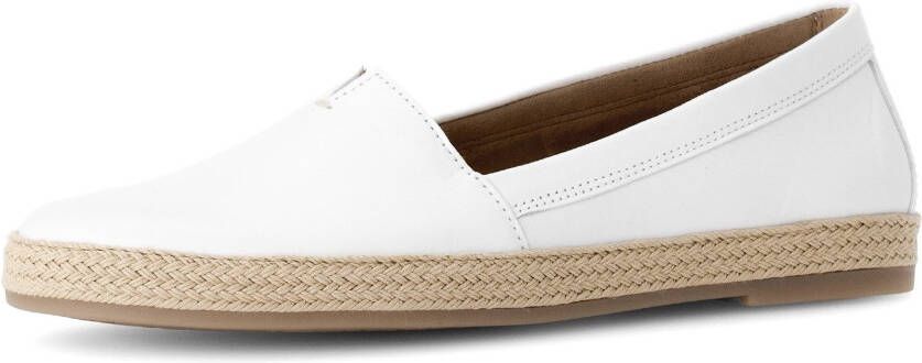 Gabor Instappers instapper comfortabele schoen platte schoenen met jute bekleed plateau