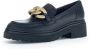 Gabor Zwart Goud Mat Gesloten Loafers Black Dames - Thumbnail 2