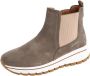 Gabor Taupe Suède Sneaker Boot Chelsea Stijl Brown Dames - Thumbnail 1