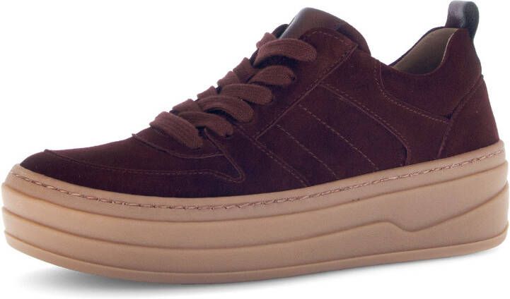 Gabor Plateausneakers vrijetijdsschoen lage schoen veterschoen met best fitting-uitrusting