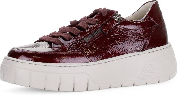 Gabor Plateausneakers Vrijetijdsschoen lage schoen veterschoen met gepolsterde schacht