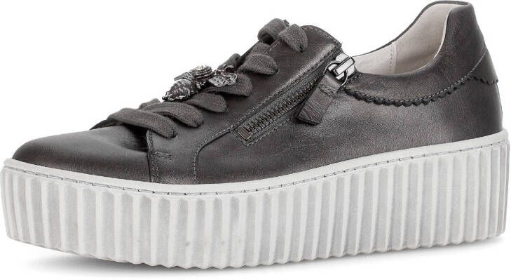 Gabor Plateausneakers vrijetijdsschoen lage schoen veterschoen met best fitting-uitrusting
