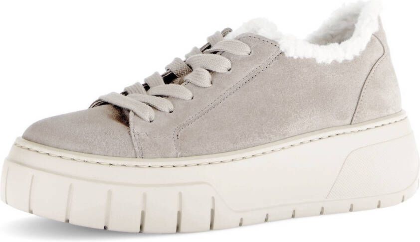 Gabor Plateausneakers plateau vrijetijdsschoen lage schoen veterschoen met best fitting