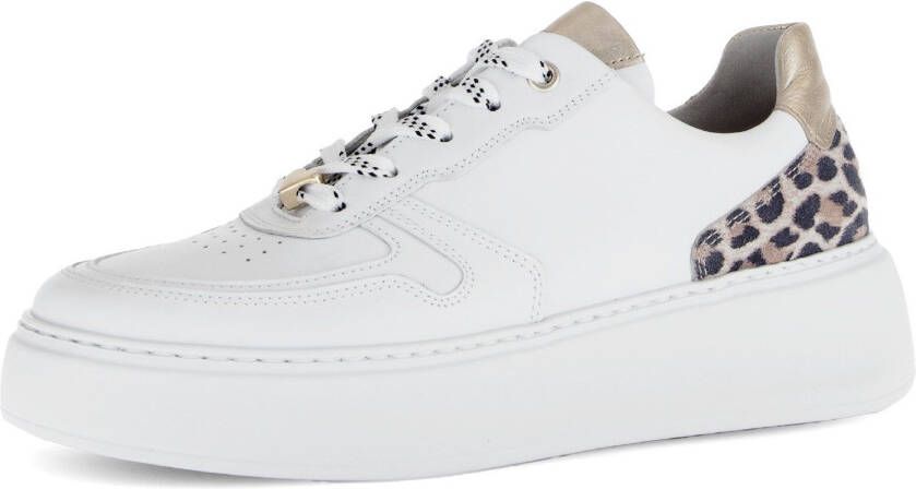 Gabor Plateausneakers Florence vrije tijd schoen lage schoen veterschoen contrasterende inzetstukken wijdte g - Foto 4