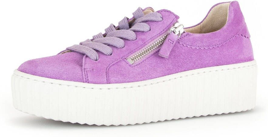 Gabor Plateausneakers met best fitting-uitrusting vrijetijdsschoen lage schoen veterschoen