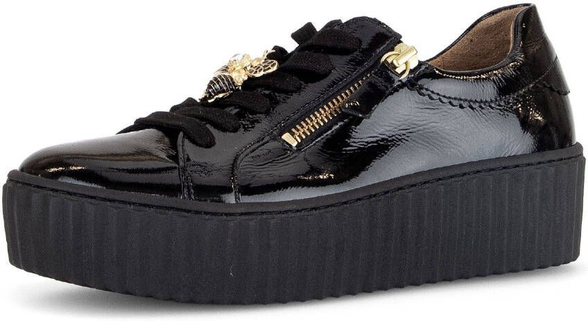 Gabor Plateausneakers met best fitting-uitrusting vrijetijdsschoen lage schoen veterschoen