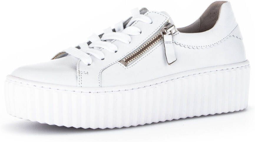 Gabor Plateausneakers vrijetijdsschoen lage schoen veterschoen met best fitting