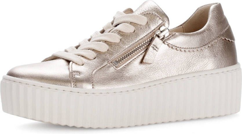 Gabor Plateausneakers vrijetijdsschoen lage schoen veterschoen met best fitting-uitrusting