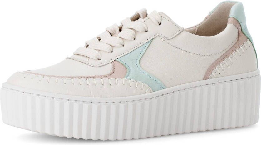 Gabor Plateausneakers vrijetijdsschoen lage schoen veterschoen met best fitting-uitrusting
