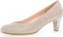 Gabor Metallic Textiel Elegant Comfortabele Hakken Gray Dames - Thumbnail 1