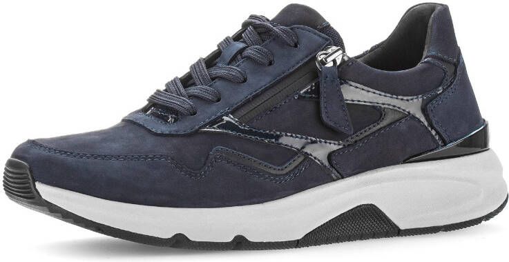 Gabor Rollingsoft Plateausneakers veterschoen halfhoge schoen met de typische rollingsoft-loopzool