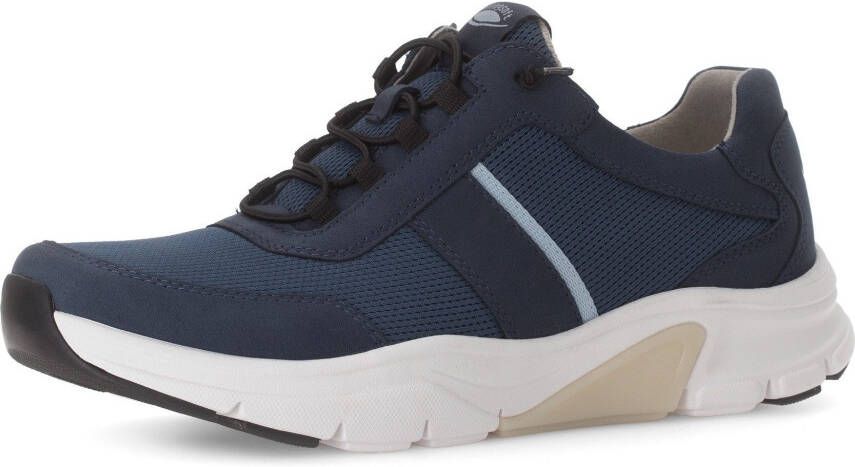 Gabor Rollingsoft Slip-on sneakers vrijetijdsschoen lage schoen slipper met logo op de hiel breedte g