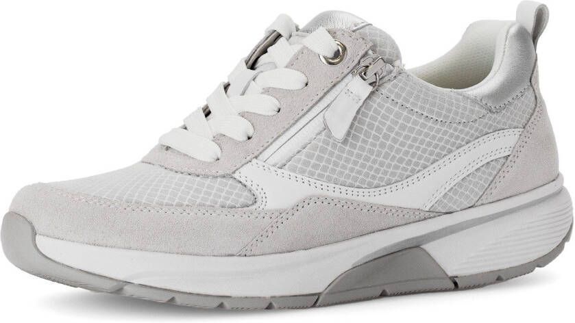 Gabor Rollingsoft Sneakers met sleehak vrijetijdsschoen lage schoen veterschoen met verwisselbaar voetbed