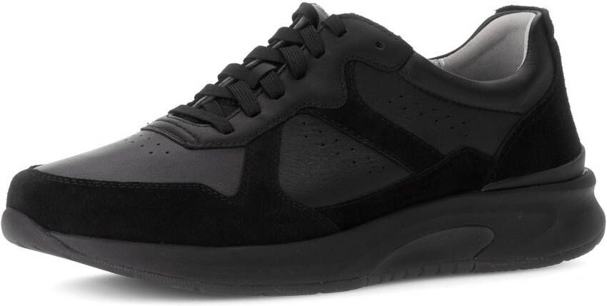 Gabor Rollingsoft Sneakers met sleehak vrijetijdsschoen lage schoen veterschoen gevoerde schacht g-breedte