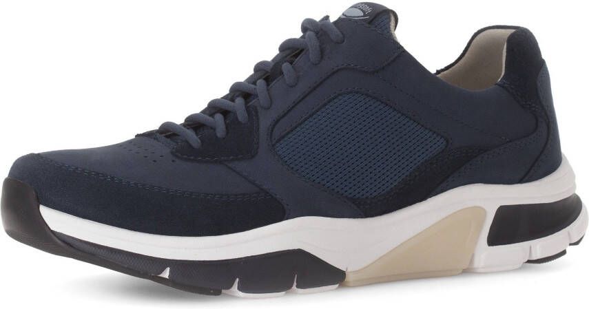 Gabor Rollingsoft Sneakers met sleehak vrijetijdsschoen lage schoen veterschoen met logo op de hiel g-breedte