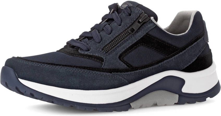 Gabor Rollingsoft Sneakers met sleehak veterschoen lage schoen vrijetijdsschoen buitenrits g-breedte