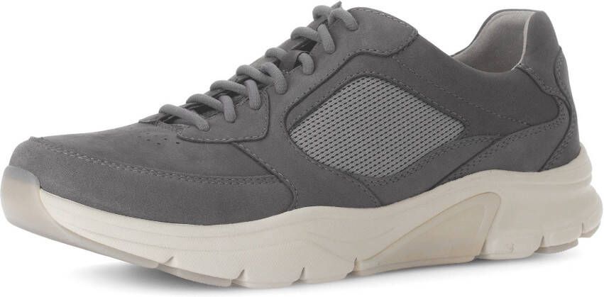Gabor Rollingsoft Sneakers met sleehak vrijetijdsschoen lage schoen veterschoen met logo op de hiel g-breedte
