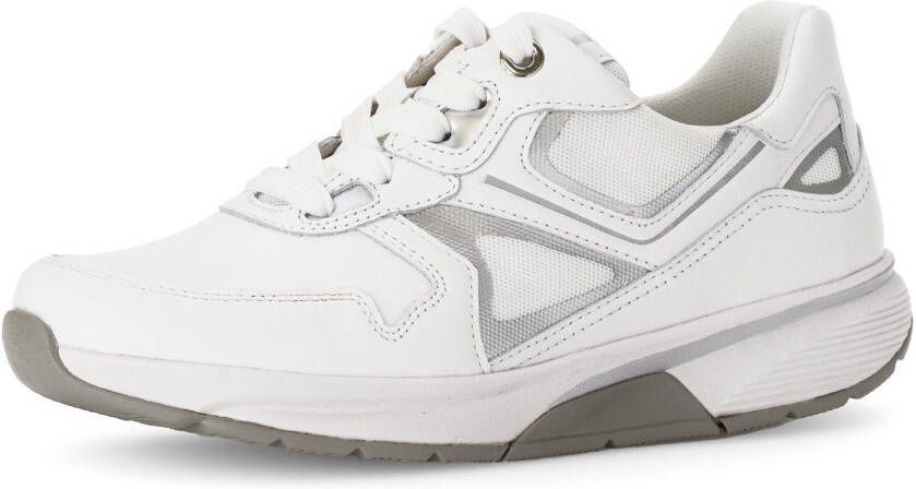 Gabor Rollingsoft Sneakers met sleehak vrijetijdsschoen lage schoen veterschoen met uitneembaar voetbed