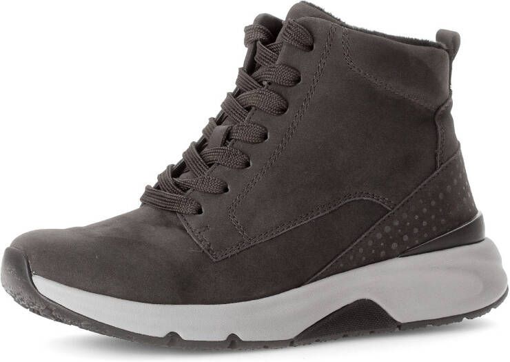 Gabor Rollingsoft Veterschoenen sleehak vrijetijdsschoen high-top sneaker label op de hiel