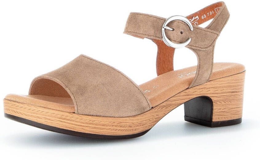 Gabor Sandalen met hak beige Suede Dames - Foto 2