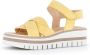 Gabor 24.622.10 Gele dames sandalen met klittenband sluiting - Thumbnail 2