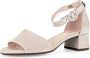 Gabor Stijlvolle sandalen met hak en boordetail Beige Dames - Thumbnail 2