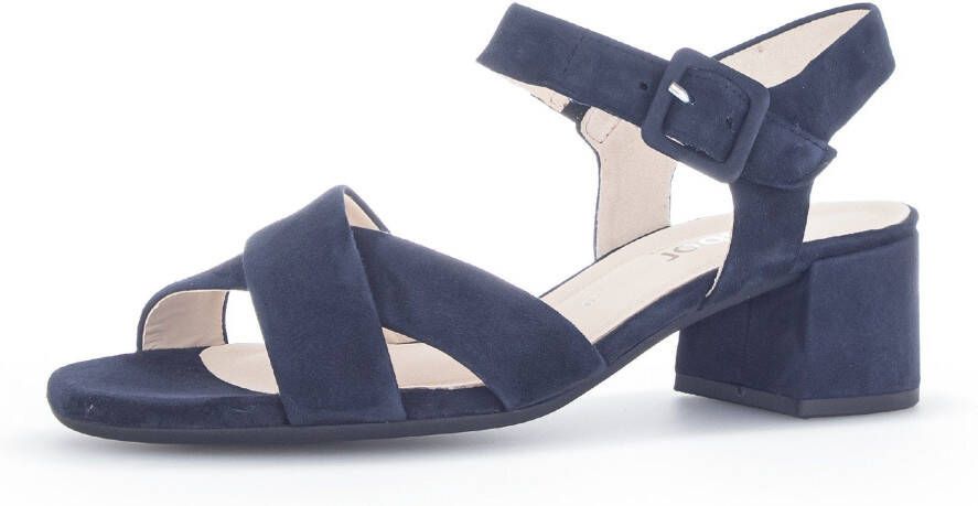 Gabor Sandaaltjes Tunis zomerschoen sandaal blokhak in breedte g (=wijd)