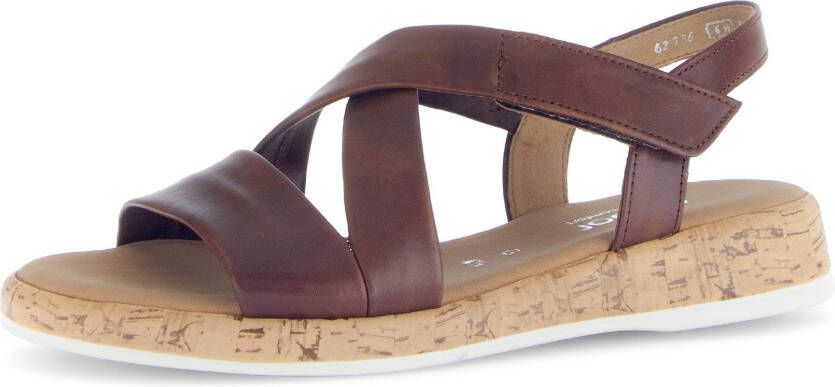 Gabor Sandalen Rhodos sleehak sandaal zomerschoen comfortabele schoen in wijdte g (= wijd)