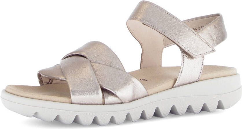 Gabor Sandalen zomerschoen wedge-sandaal comfort-schoen met klittenbandsluiting