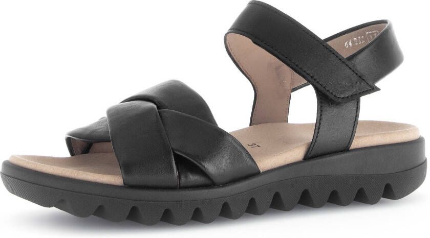 Gabor Sandalen zomerschoen wedge-sandaal comfort-schoen met klittenbandsluiting