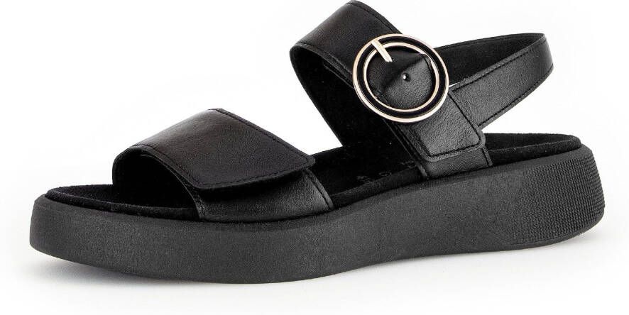 Gabor Sleehaksandaaltjes Florence plateau zomerschoen riemchensandaal comfort-schoen in breedte (=breed)