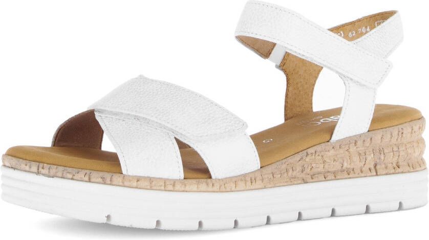 Gabor Sleehaksandaaltjes Genua riemchensandaal comfort-schoen zomerschoen stretchinzet breedte g