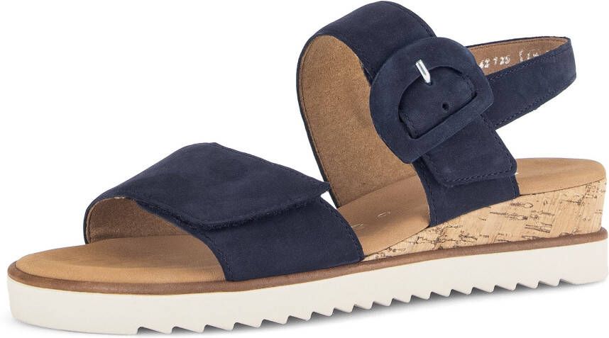 Gabor Sleehaksandaaltjes Genua riemchensandaal zomerschoen comfort-schoen in breedte g (=breed)