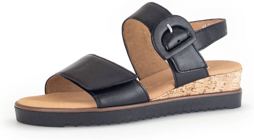 Gabor Sleehaksandaaltjes Genua riemchensandaal zomerschoen comfort-schoen in breedte g (=breed)