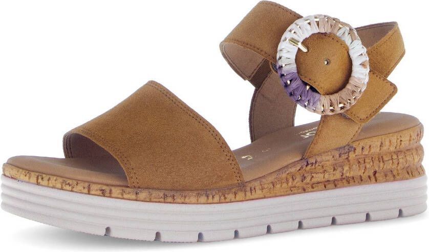 Gabor Sleehaksandaaltjes Genua zomerschoen bandensandaal comfortabele schoen in breedte g (=wijd)