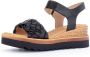 Gabor Comfortabele leren sandalen met klittenbandsluiting Black Dames - Thumbnail 5