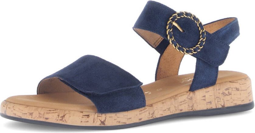 Gabor Sleehaksandaaltjes Rhodos riemchensandaal comfort-schoen zomerschoen met mooie sierspeld