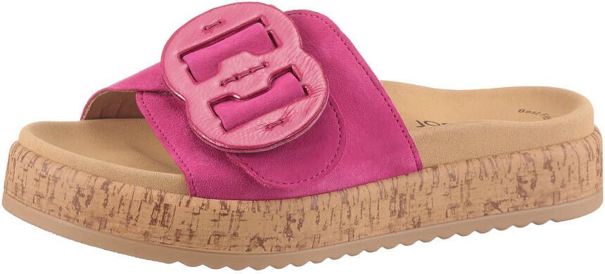 Gabor Slippers plateau zomerschoen comfortabele schoen best fitting voor goede pasvorm