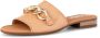 Gabor Cognac Leren Muiltjes met Juweel Detail Brown Dames - Thumbnail 2