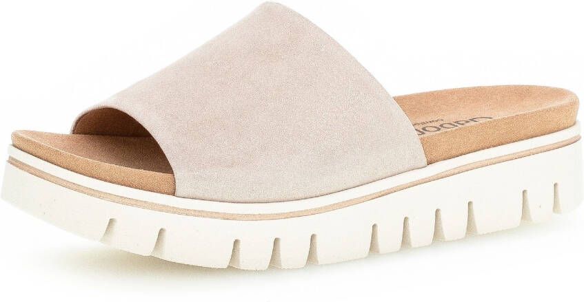Gabor Slippers sleehak zomerschoen slippers met elastiek breedte g - Foto 3