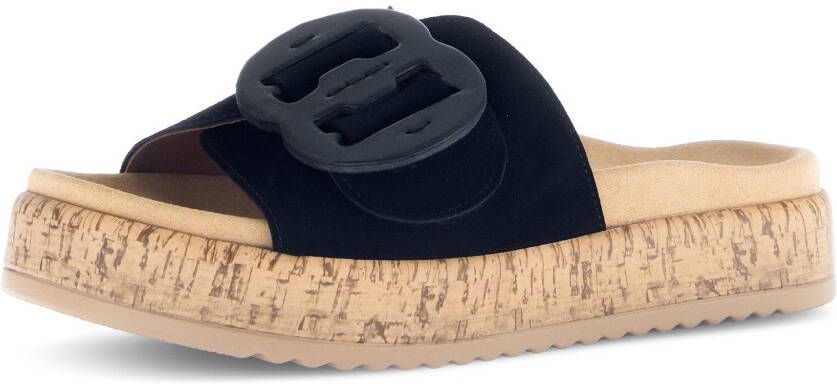 Gabor Slippers plateau zomerschoen comfortabele schoen best fitting voor goede pasvorm
