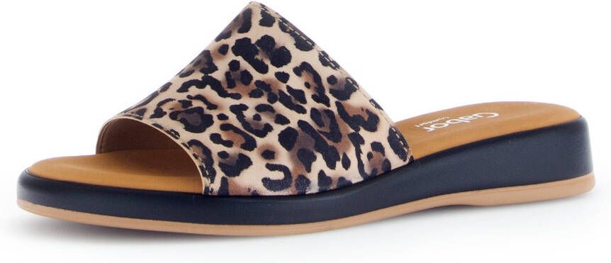 Gabor Slippers Rhodos zomerschoen comfortabele schoen klein elastiek breedte g (=breed)