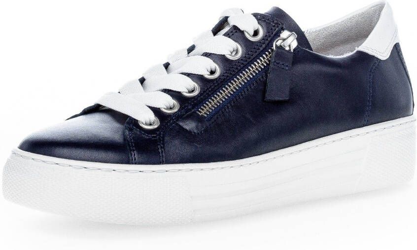 Gabor Plateausneakers Florence vrijetijdsschoen lage schoen veterschoen in comfortabele breedte g = wijd