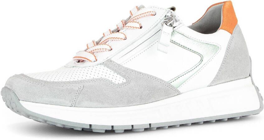 Gabor Sneakers met sleehak Davos vrijetijdsschoen lage schoen veterschoen