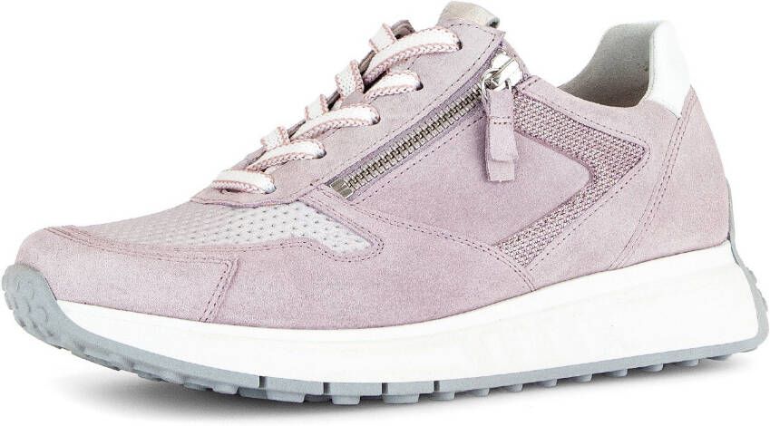 Gabor Sneakers met sleehak Davos vrijetijdsschoen lage schoen veterschoen