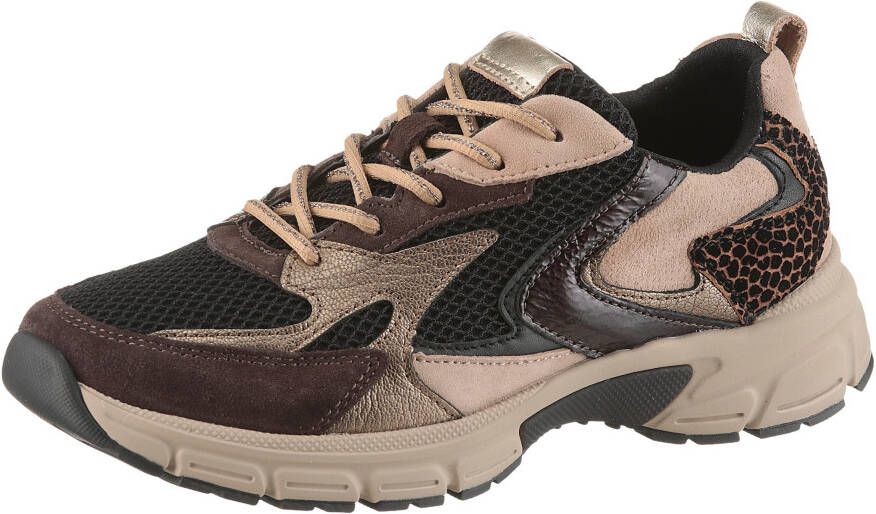 Gabor Sneakers met sleehak Florence plateau veterschoen halfhoge schoen in comfortabele g-wijdte (=wijd)