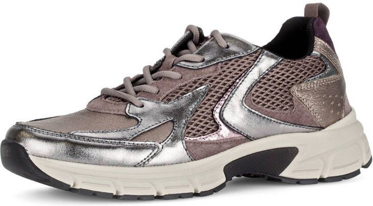 Gabor Sneakers met sleehak Florence plateau veterschoen halfhoge schoen in comfortabele g-wijdte (=wijd)