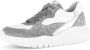 Gabor Sneakers met sleehak vrijetijdsschoen lage schoen veterschoen in modieuze materiaalmix - Thumbnail 1